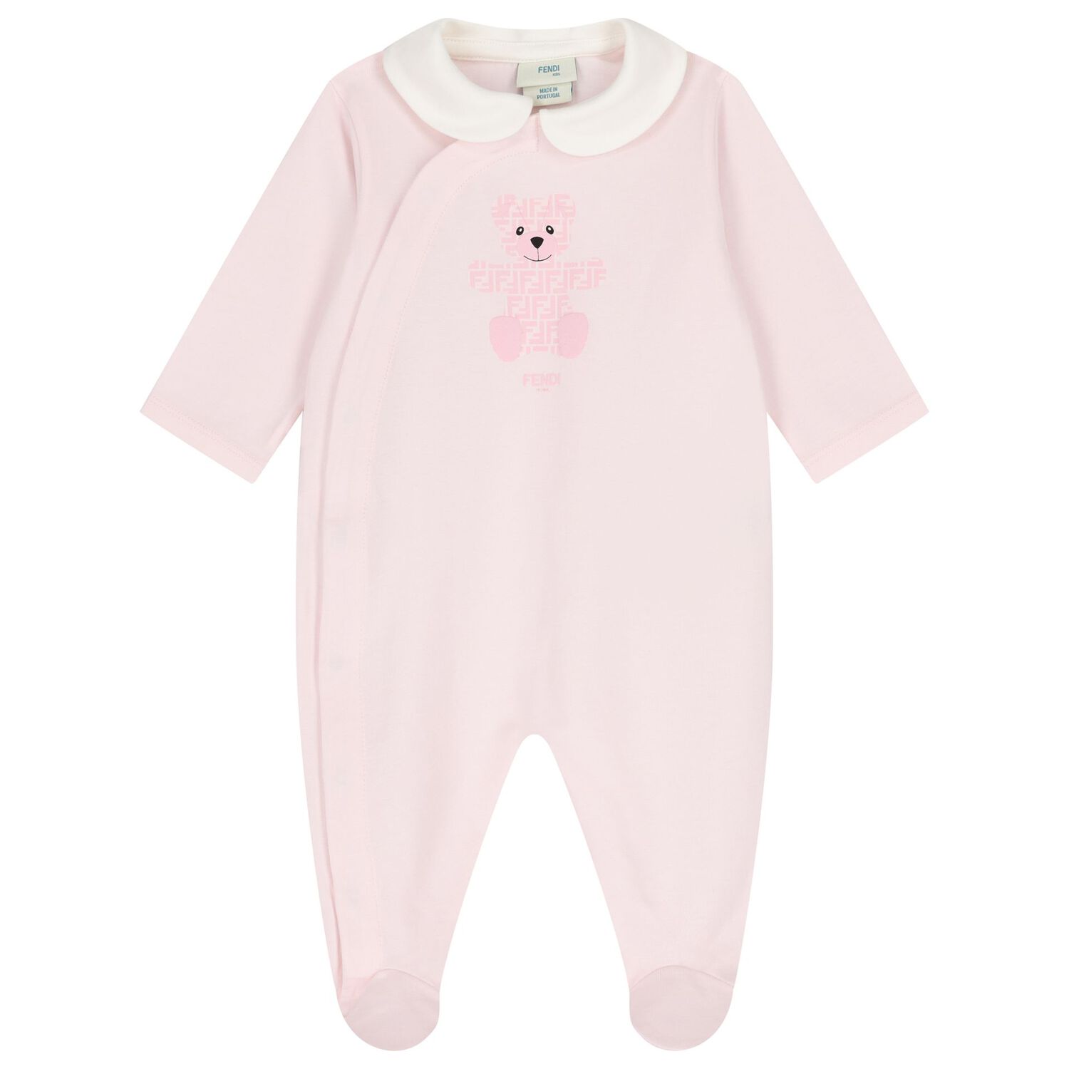 Baby Girls Ivory & Pink Logo Babygrow Gift Set, 2, hi-res image number null