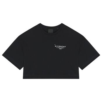 Girls Mini Me Black Logo T-Shirt