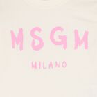 Younger Girls Ivory & Pink Leggings Set, 2, hi-res