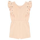 فستان بنات بالشعار باللون الوردي , 1, hi-res