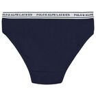 Girls White, Navy Blue & Red Bikini Brief ( 5-Pack ), 2, hi-res