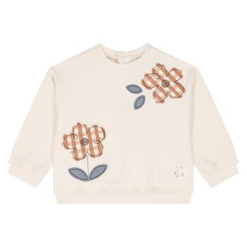 Younger Girls Beige Sweatshirt