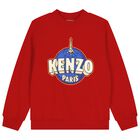 Boys Red Logo Sweatshirt, 1, hi-res