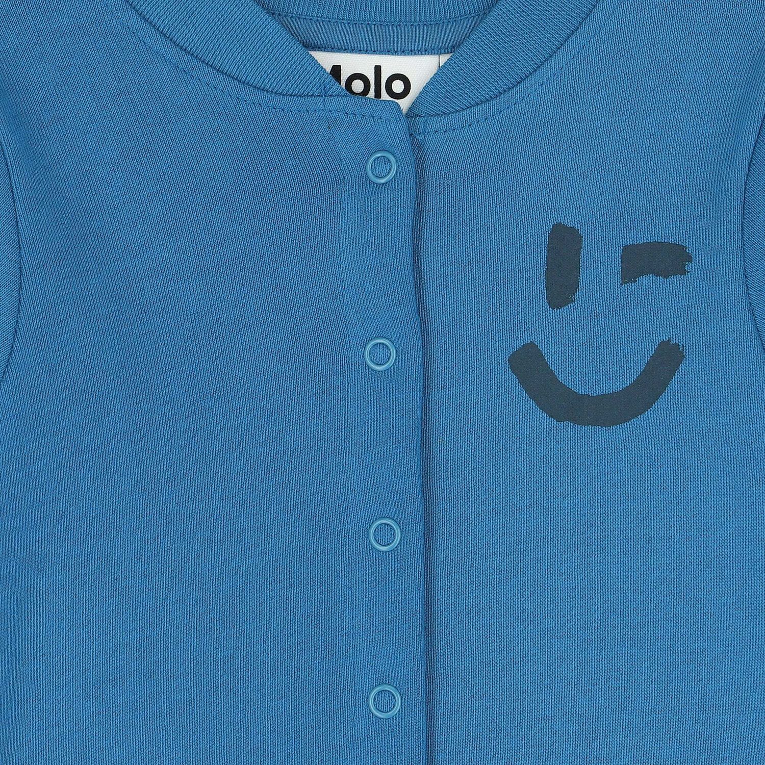 Younger Boys Blue Smiley Sweatshirt, 1, hi-res image number null
