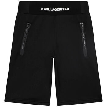 Boys Black Logo Shorts