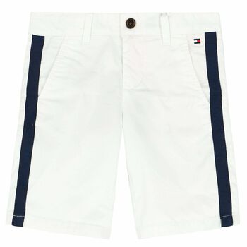 Boys White Chino Shorts