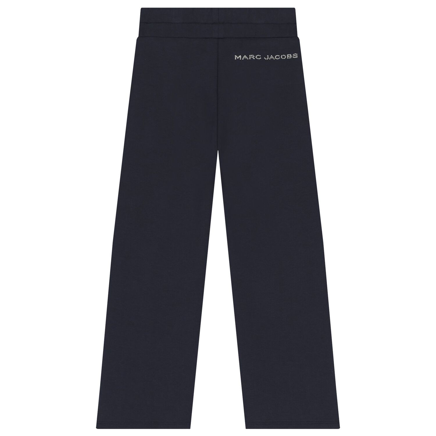 Girls Navy Blue Logo Trousers, 1, hi-res