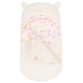 Baby Girls Pink Faux Fur Nest
