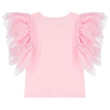 Girls Pink 4th Birthday T-Shirt