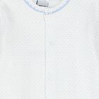 Baby Boys White & Blue Dots Babygrow, 2, hi-res