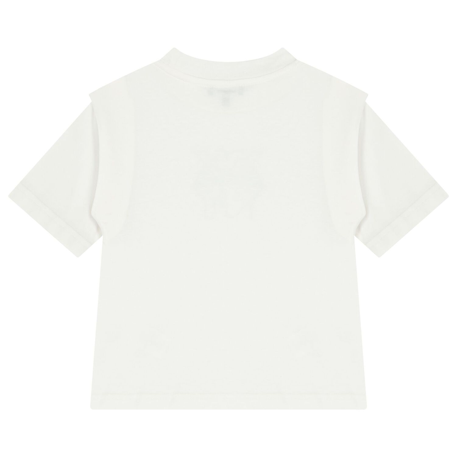 Girls White Logo T-Shirt, 2, hi-res