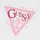 Girls White Glittery Logo Long Sleeve Top, 1, hi-res