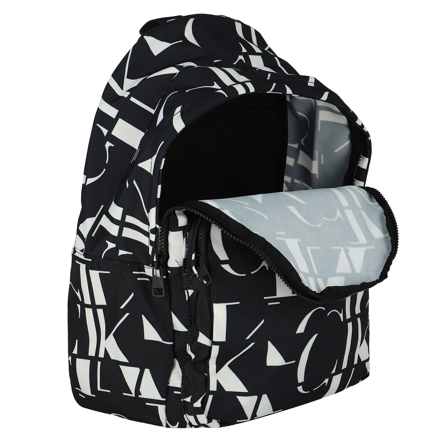 Black Logo Backpack, 1, hi-res