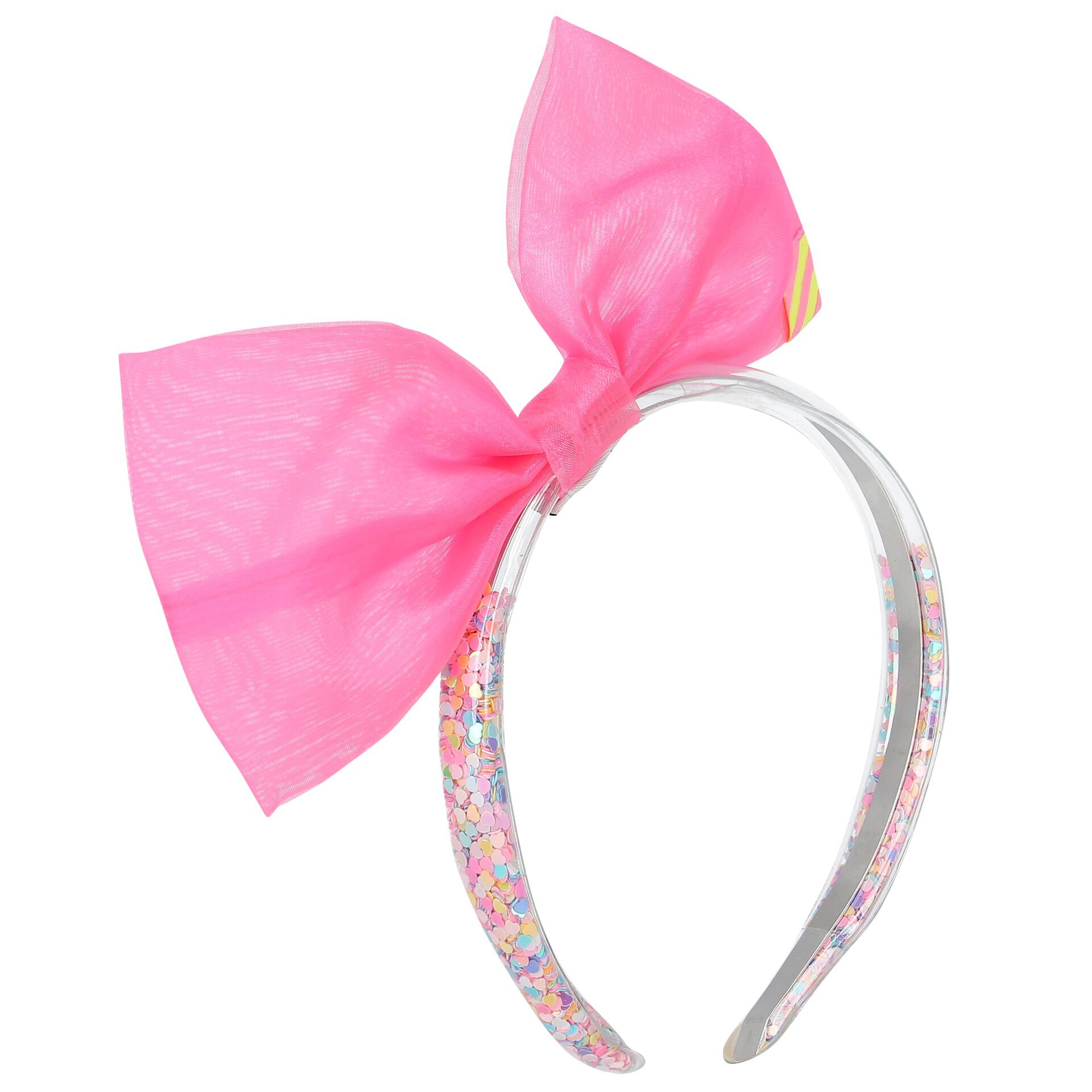 Pink headband with bow best sale