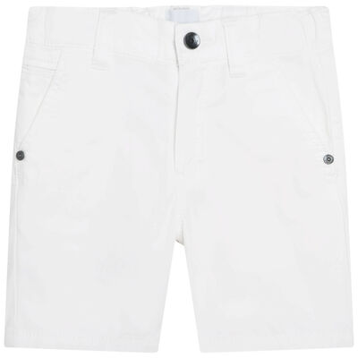 Younger Boys White Shorts