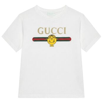 تيشيرت باللون الابيض مخطط للبنات