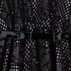 Girls Black Belted Dress, 1, hi-res