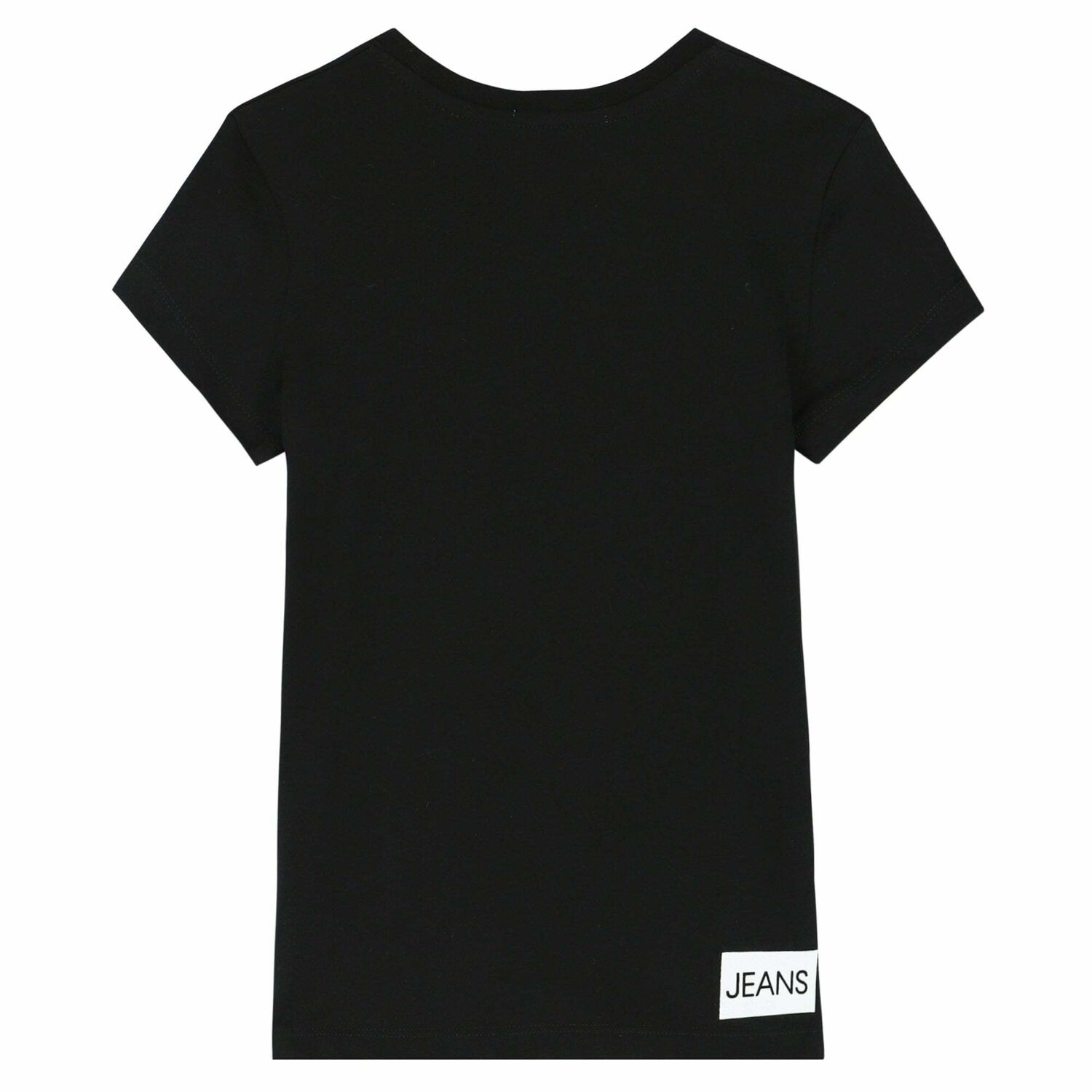 Girls Black Logo T-Shirt, 2, hi-res