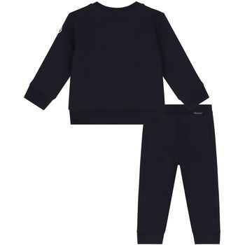 Younger Boys Navy Blue Logo Tracksuit