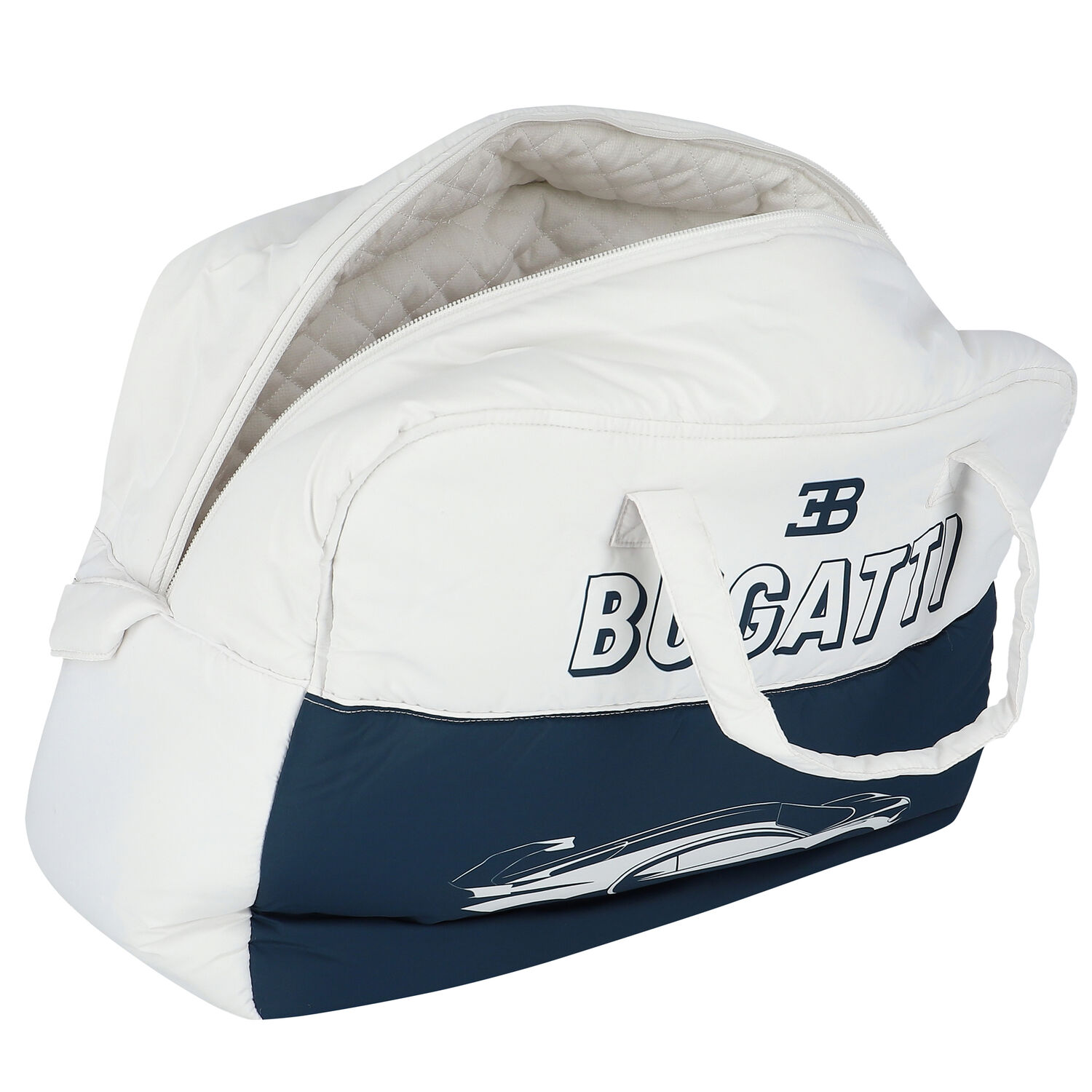 شنطة مواليد بالشعار باللون الأبيض والكحلي للأطفال , 1, hi-res