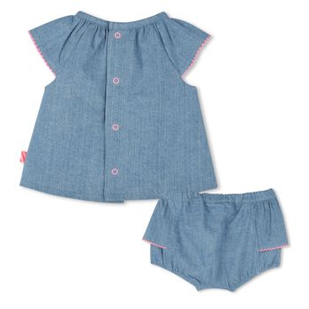 Baby Girls Denim Dress Set