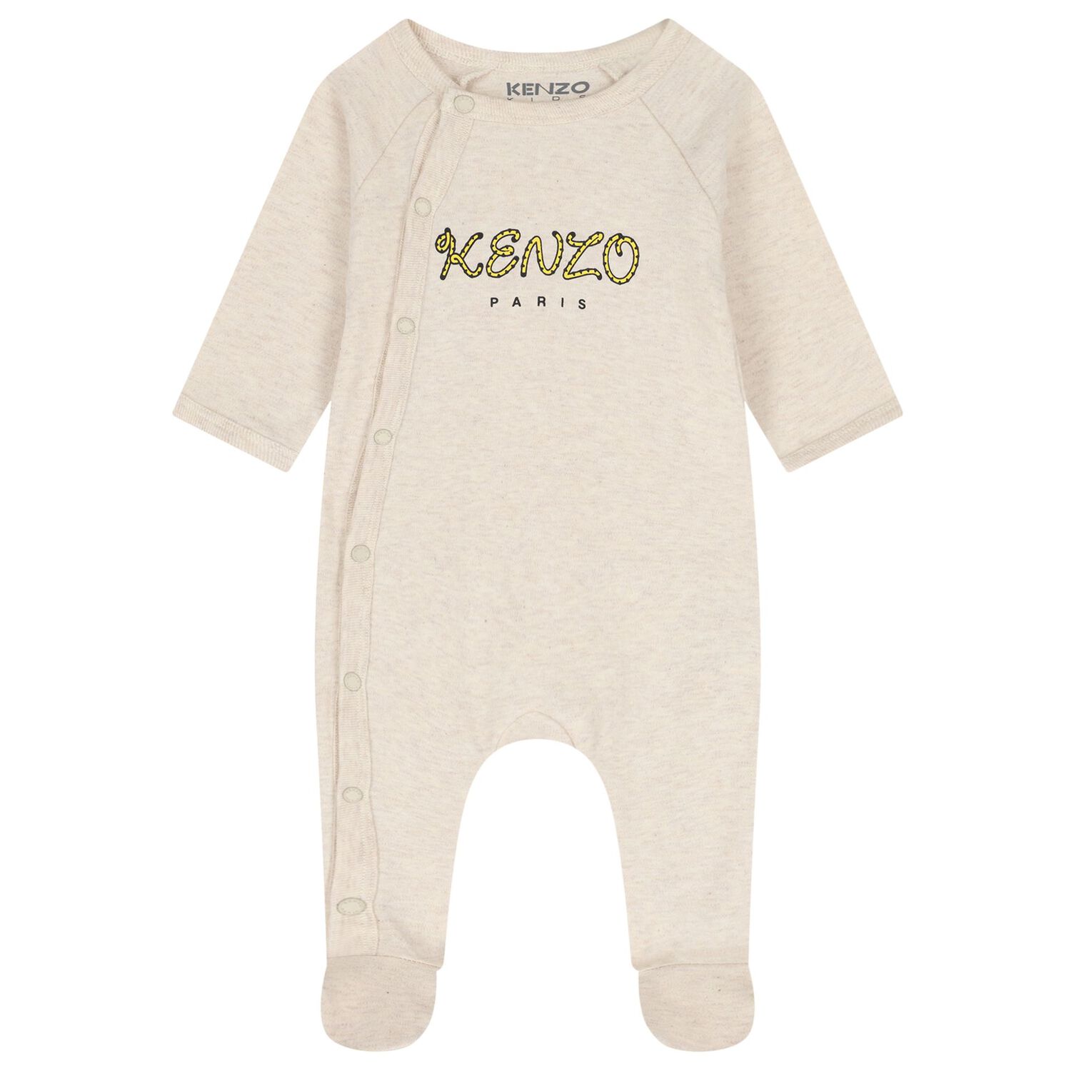 Beige & Blue Tiger Babygrows ( 2 Pack ) , 2, hi-res
