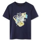 Boys Navy Blue Logo T-Shirt, 1, hi-res