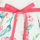 Girls White Floral Dress, 1, hi-res
