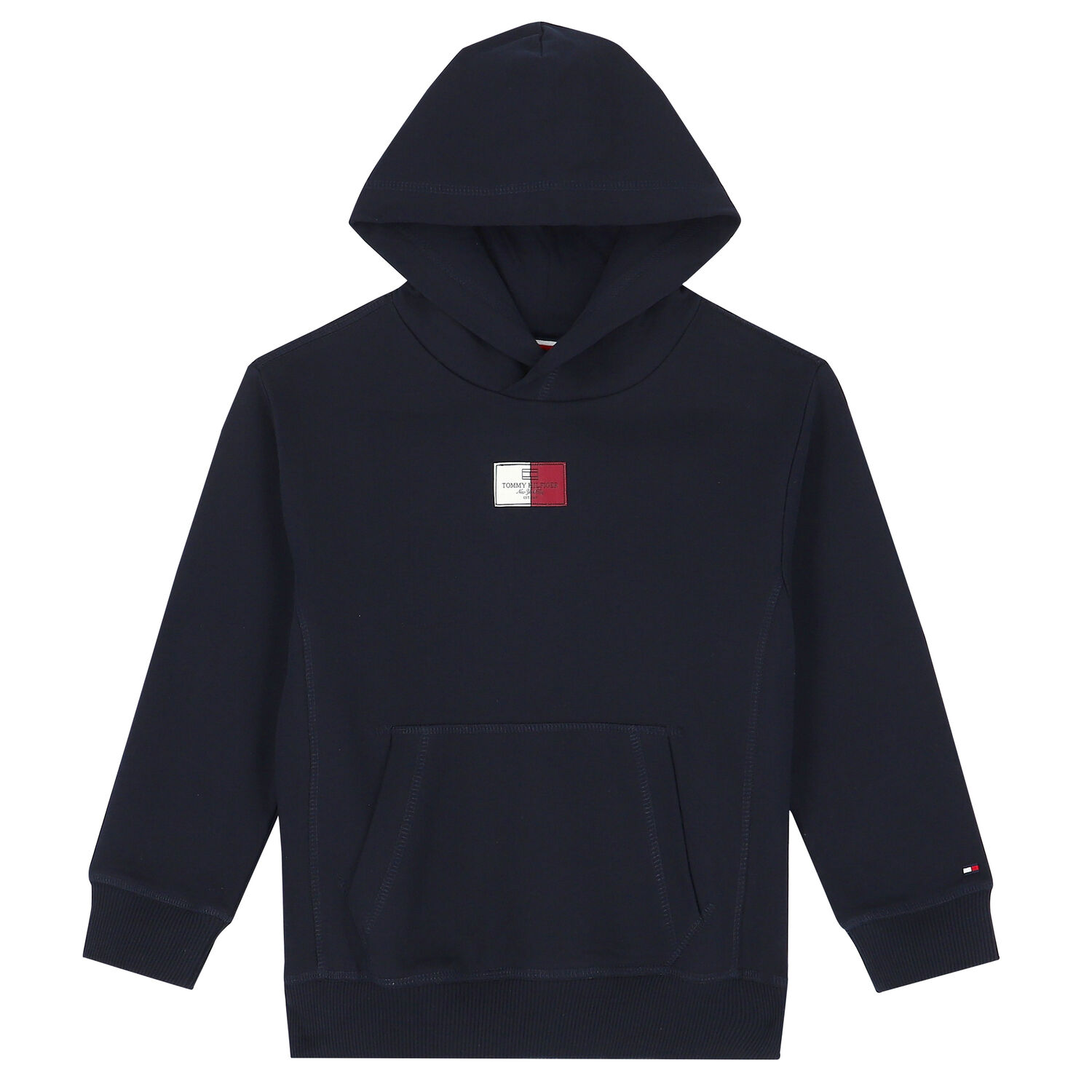 بدلة رياضية بالشعار باللون الكحلي للأولاد, 1, hi-res