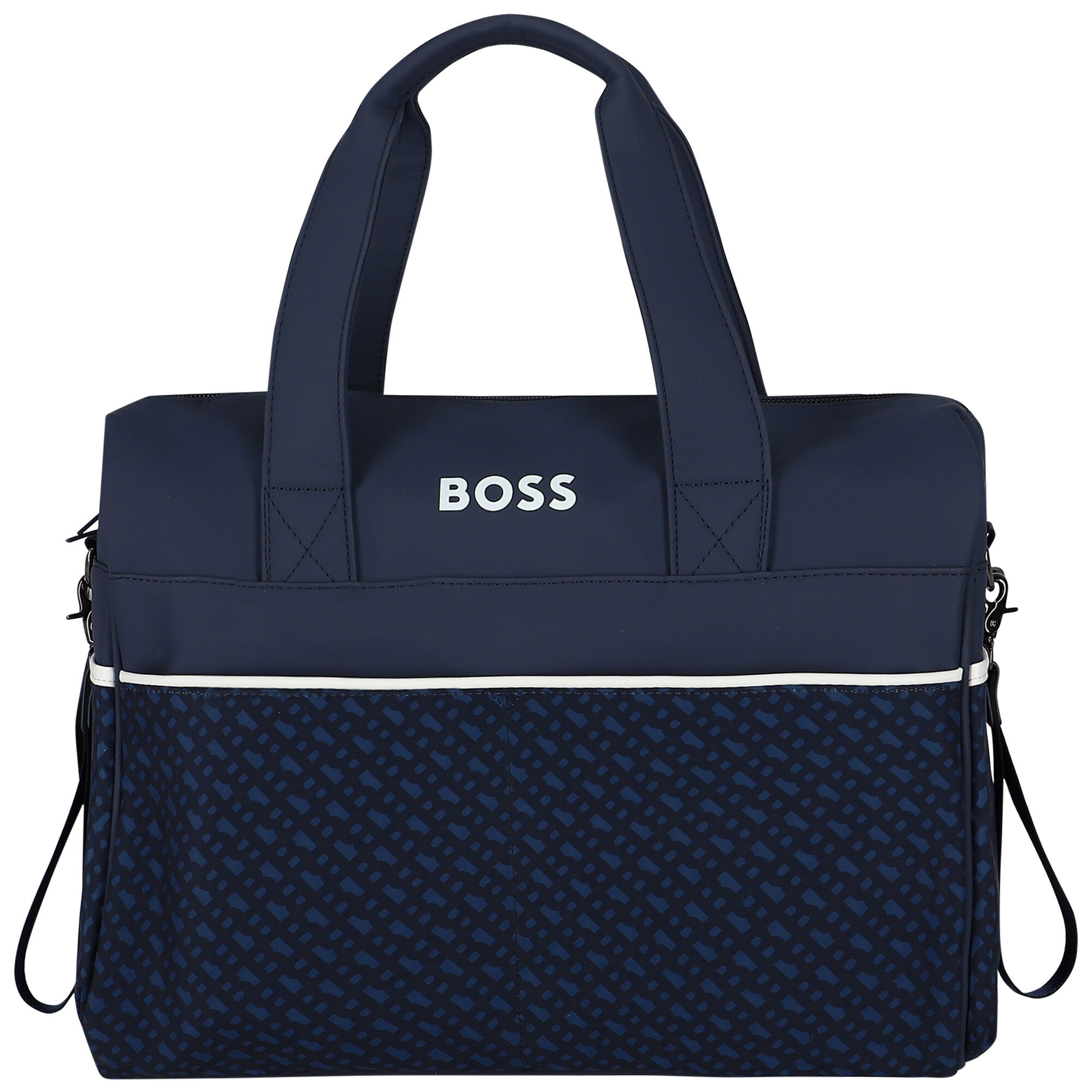BOSS Navy Blue Logo Baby Changing Bag Junior Couture UAE