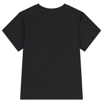 Black Teddy Bear Logo T-Shirt