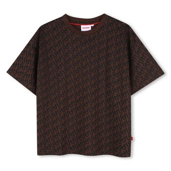 Boys Brown Logo T-Shirt