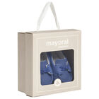 حذاء أولاد موكاسينز قبل المشي باللون الأزرق, 2, hi-res