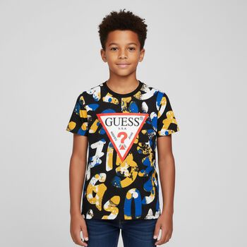 Boys Black Logo T-Shirt