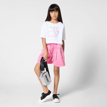 Girls White Logo T-Shirt