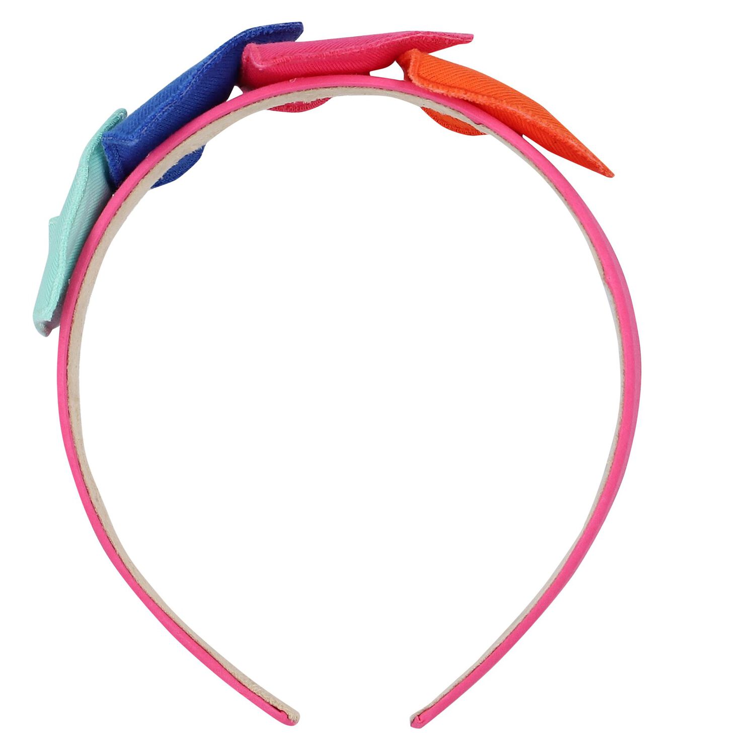 Girls Pink Hearts Headband, 1, hi-res