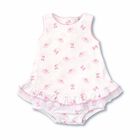 Baby Girls White & Pink Ballerina Romper, 1, hi-res