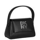 Girls Black Faux Leather Handbag, 1, hi-res