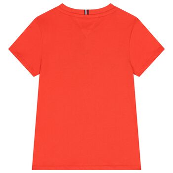 Boys Orange Logo T-Shirt