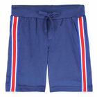 Boys Blue Jersey Shorts, 1, hi-res