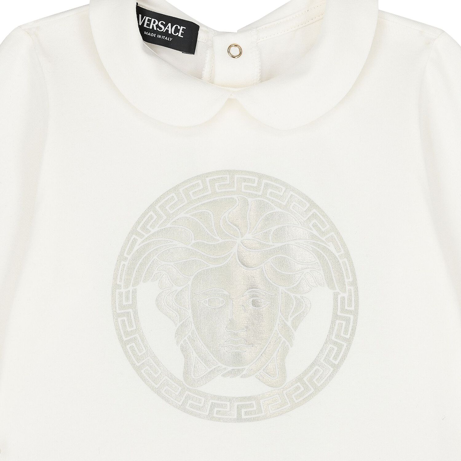 Ivory & Silver Medusa Babygrow, 1, hi-res