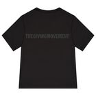 تيشيرت  بالشعار باللون الأسود  للأولاد والبنات, 4, hi-res