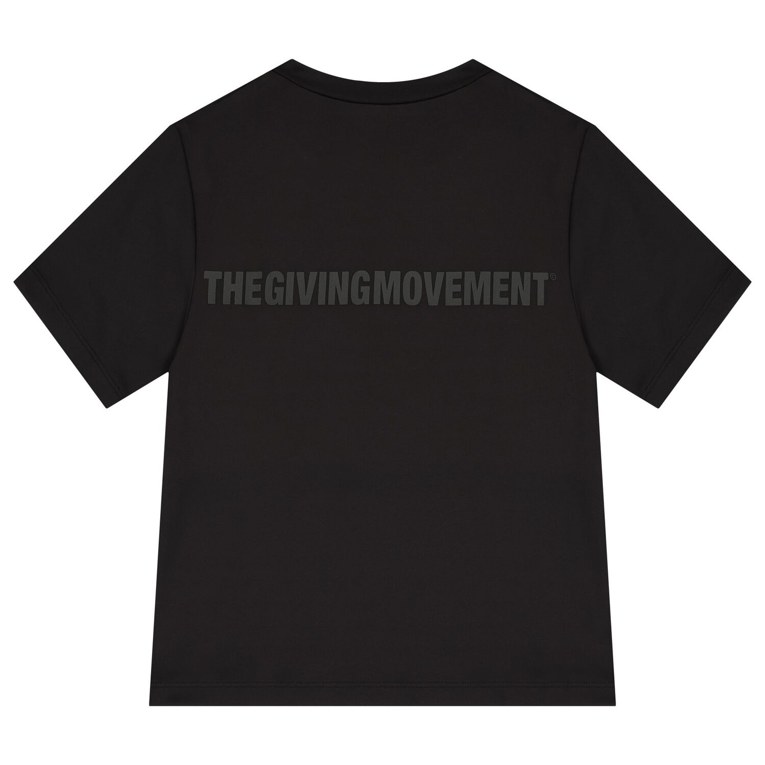 تيشيرت  بالشعار باللون الأسود  للأولاد والبنات, 4, hi-res image number null