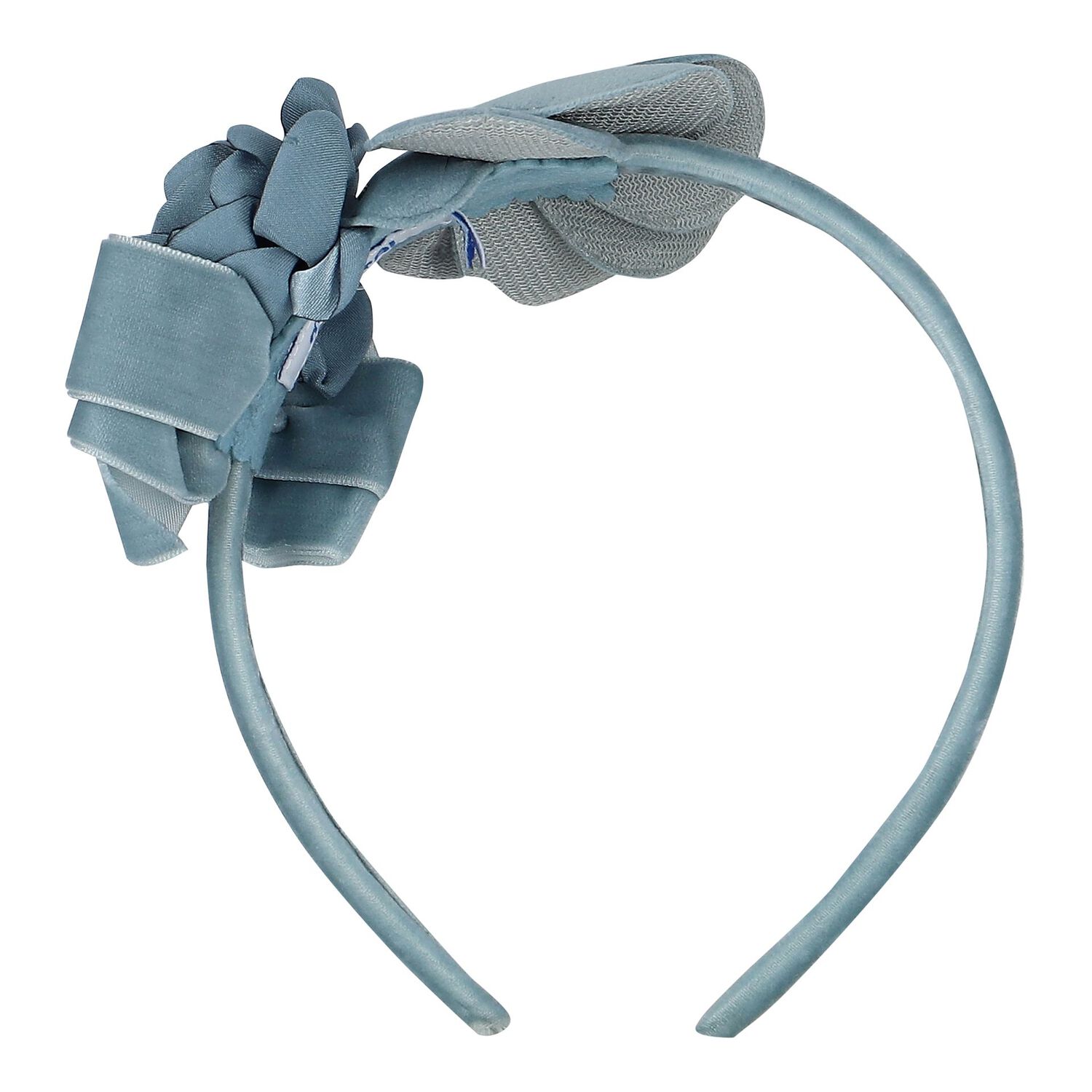 طوق شعر بنات بالزهور باللون الأزرق, 4, hi-res image number null