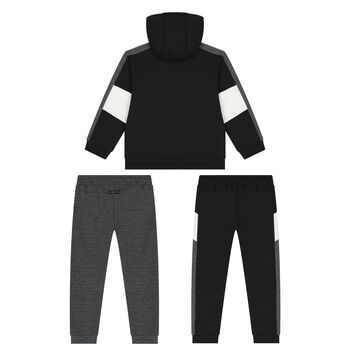 Boys Black & Grey Tracksuit (3 Piece)