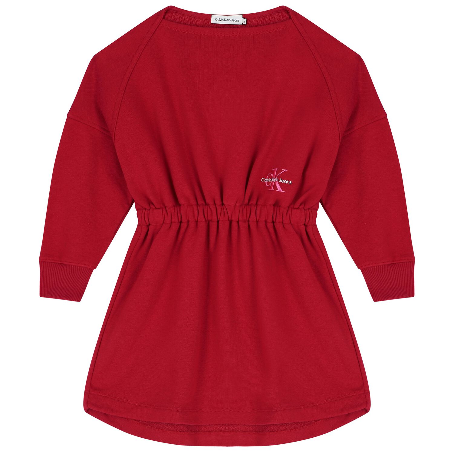 فستان بنات بالشعار باللون الأحمر, 1, hi-res image number null