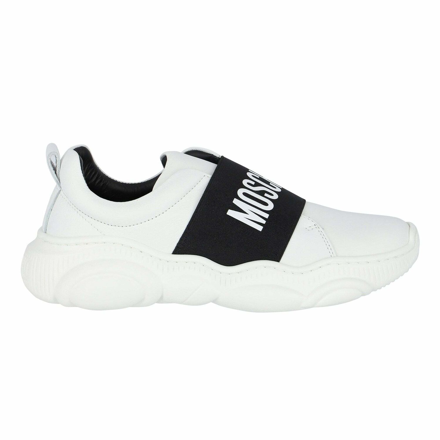 White Leather Logo Trainers, 1, hi-res image number null