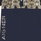 Boys Navy Blue Logo Polo Shirt, 2, hi-res
