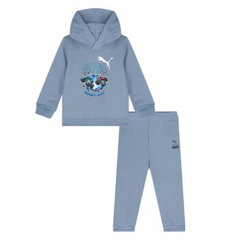 Younger Boys Blue Hot Wheels Tracksuit