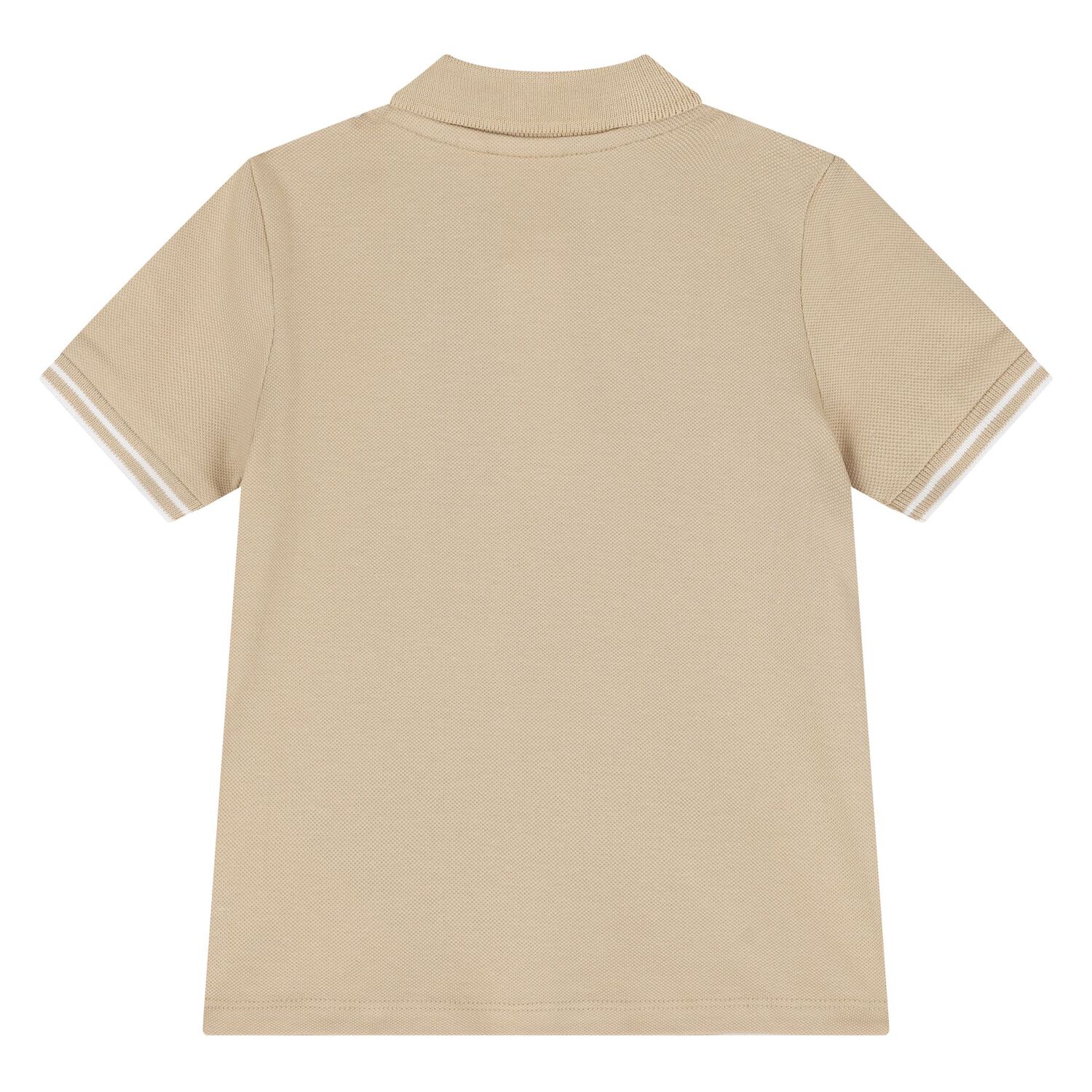 Younger Boys Beige & White Logo Shorts Set, 1, hi-res